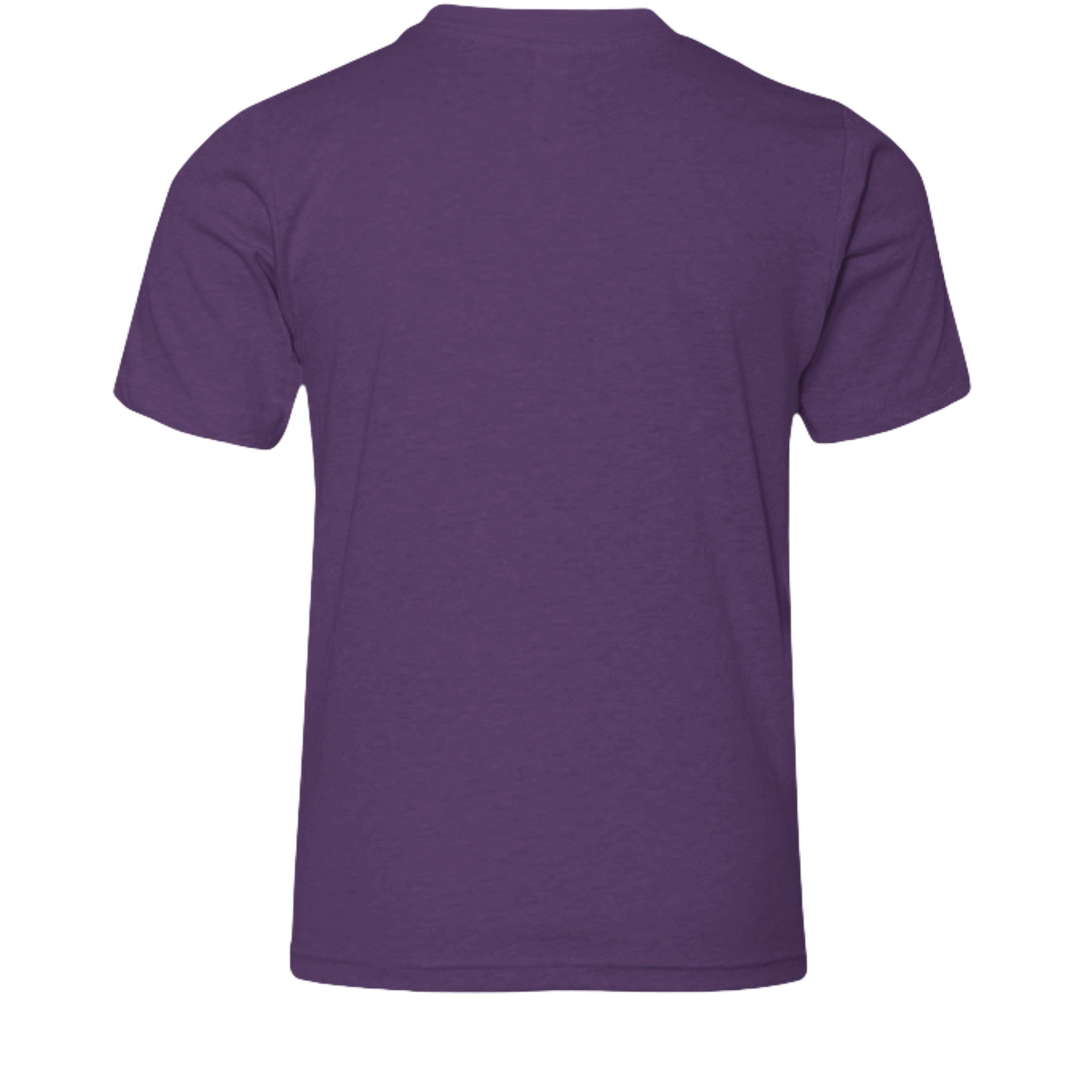 Heather Team Purple - 3001YCVC - BACK